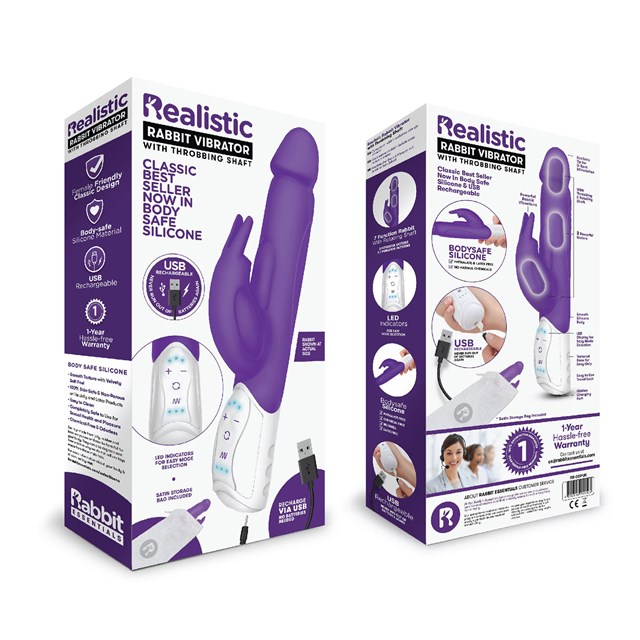Realistic Rabbit Purple
