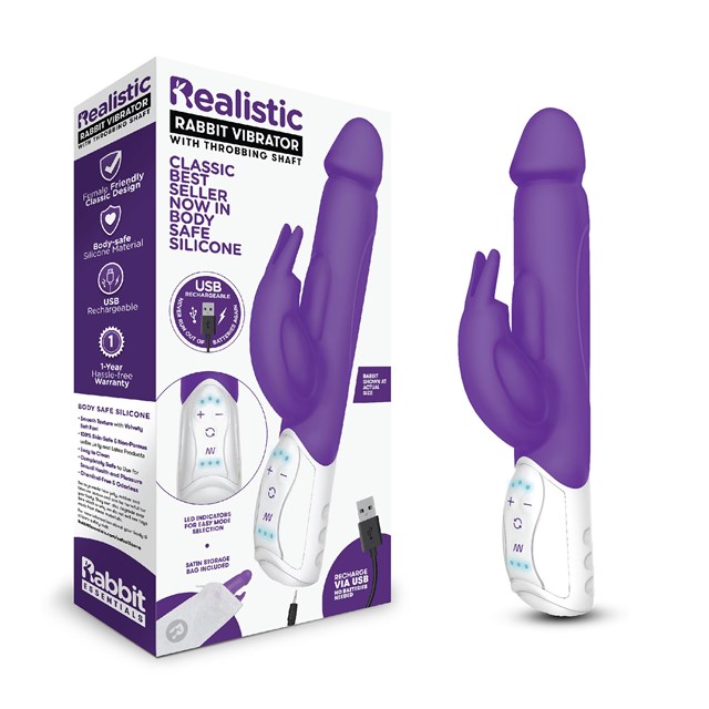 Realistic Rabbit Purple