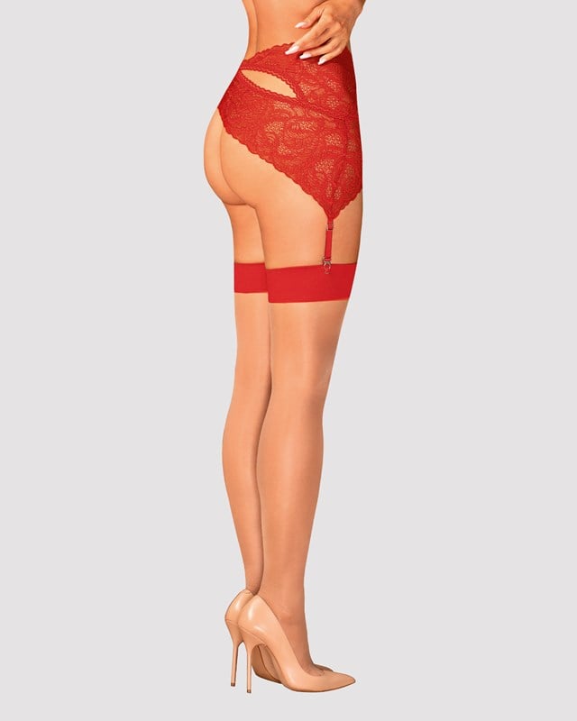 S814 - STOCKINGS WITH RED FINISH