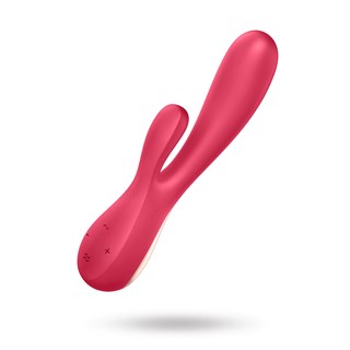 Mono Flex Rabbit Vibrator With App - Röd