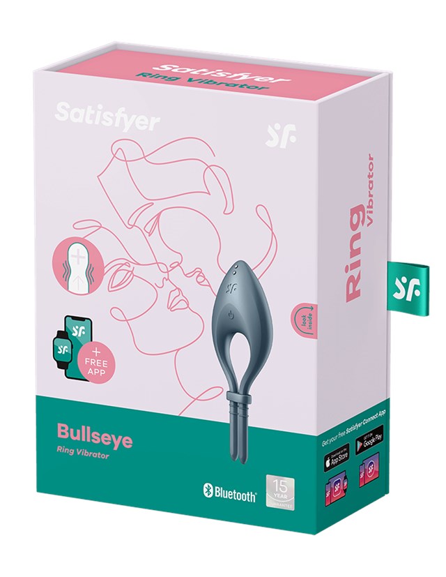 Satisfyer Bullseye Cockring Vibrator - Dark Blue