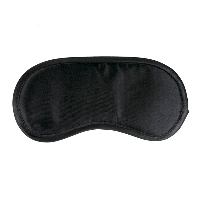 Svart Sovemaske i Sateng