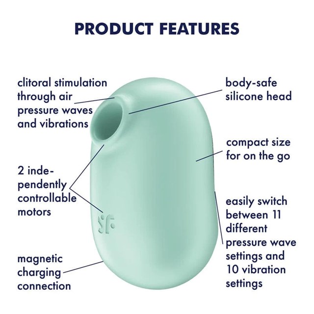 Satisfyer Pro To Go 1 Lufttrycksvibrator - Mint