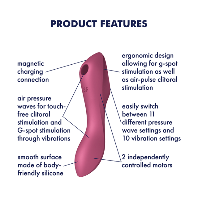 Satisfyer Curvy Trinity 3 - Rød