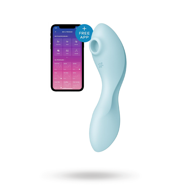 Satisfyer Curvy Trinity 5+ Connect App Blue