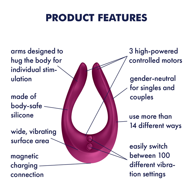 Endless Joy Multi Function Vibrator - Red