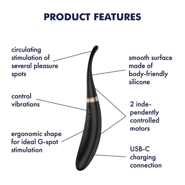 Satisfyer Tip Tease Black