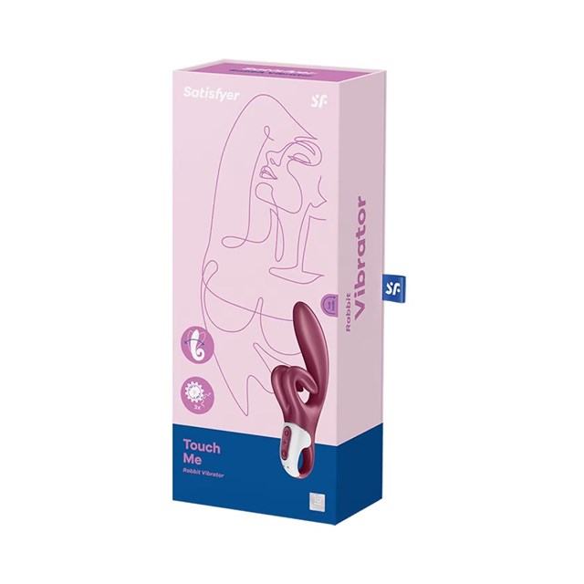 SATISFYER TOUCH ME RABBIT VIBRATOR - RED