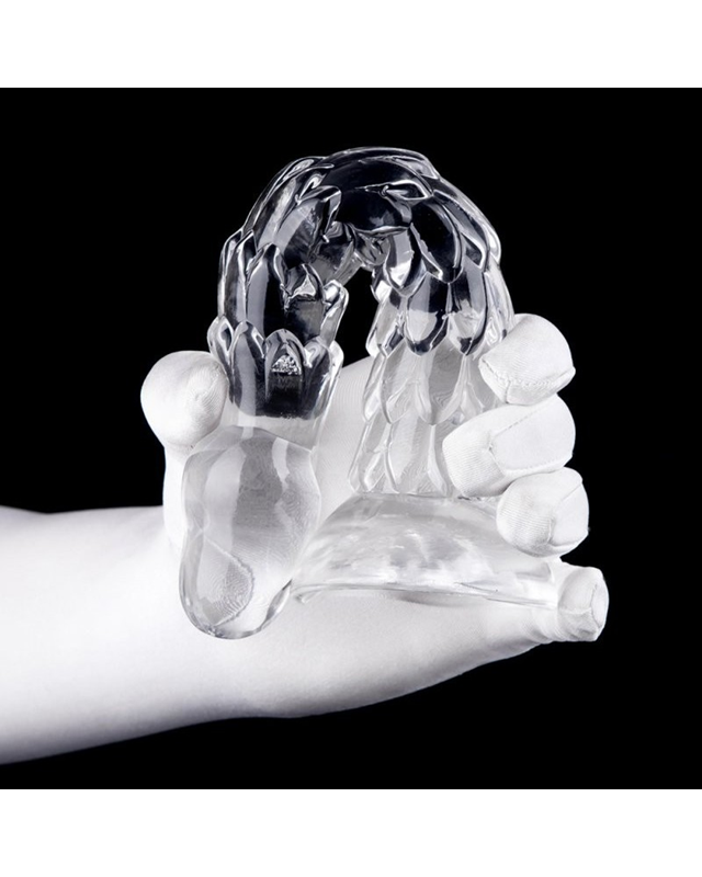 Scales Mush Transparent Dildo 23 cm