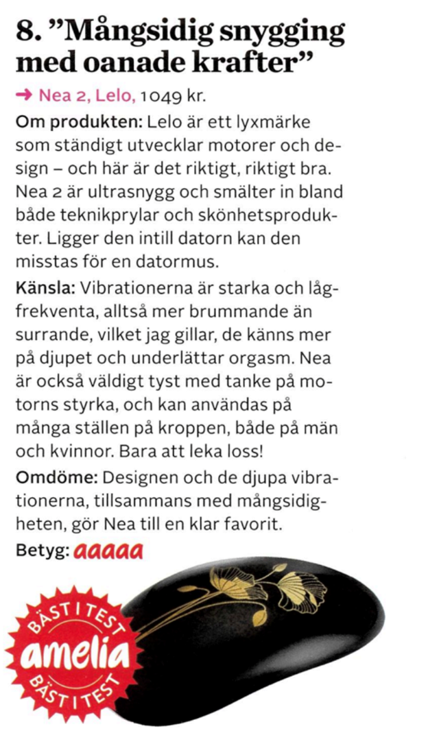 Nea 2 Oppladbar Klitorisvibrator