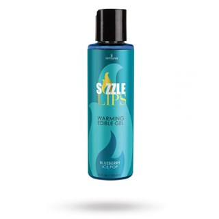 Sensuva - Sizzle Lips Varmende & Spiselig Gel - Blueberry Ice Pop 125 Ml