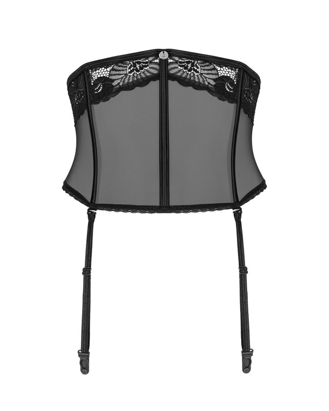 SERENA LOVE - BLACK GARTER BELT