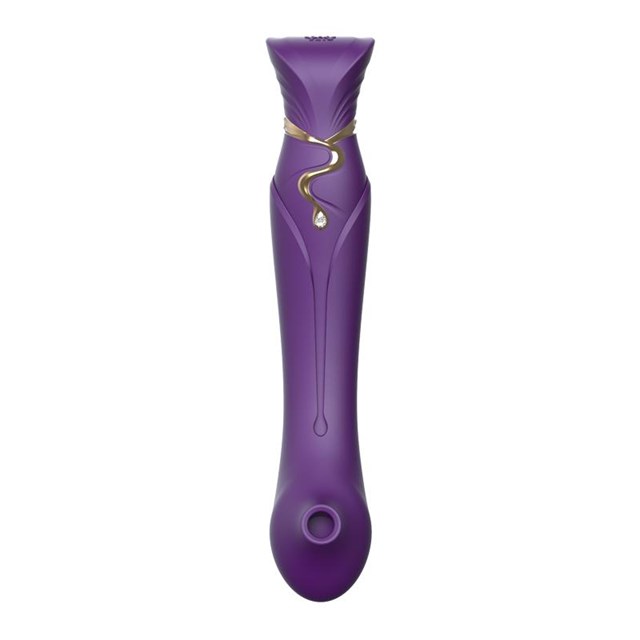 Queen G-punktvibrator med Pulse Wave & Sugefunksjon - Lilla