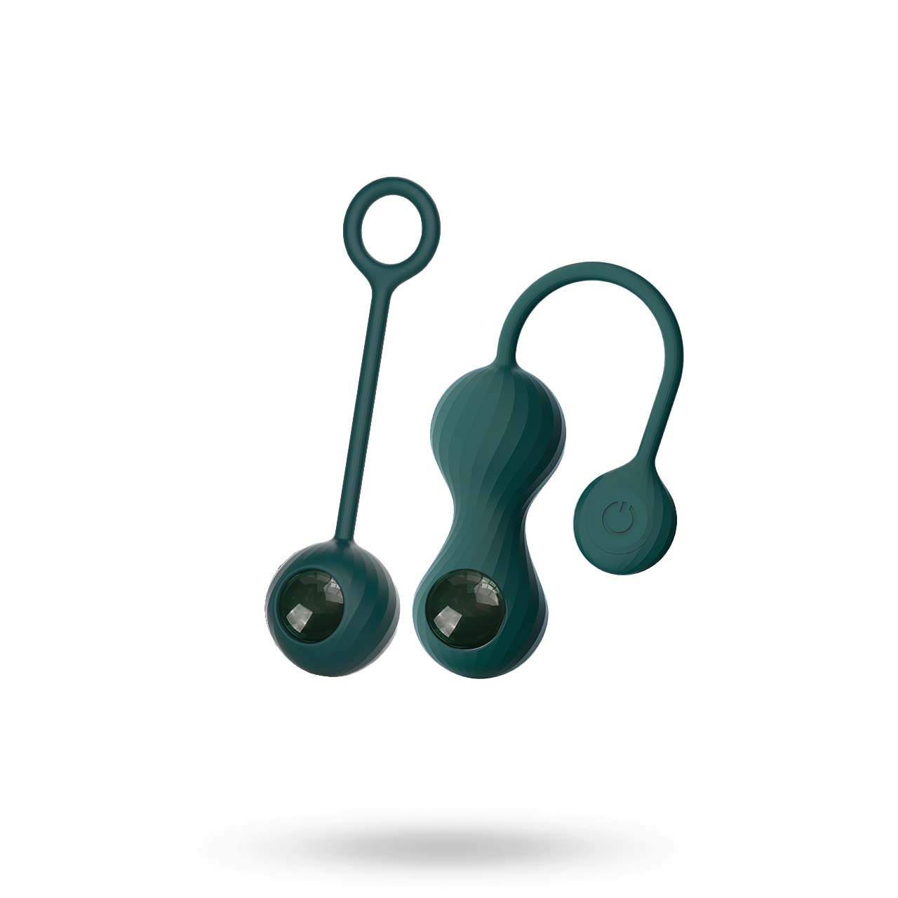 CRYSTAL DUO SMART KEGEL VIBRATOR WITH WEIGHT SET