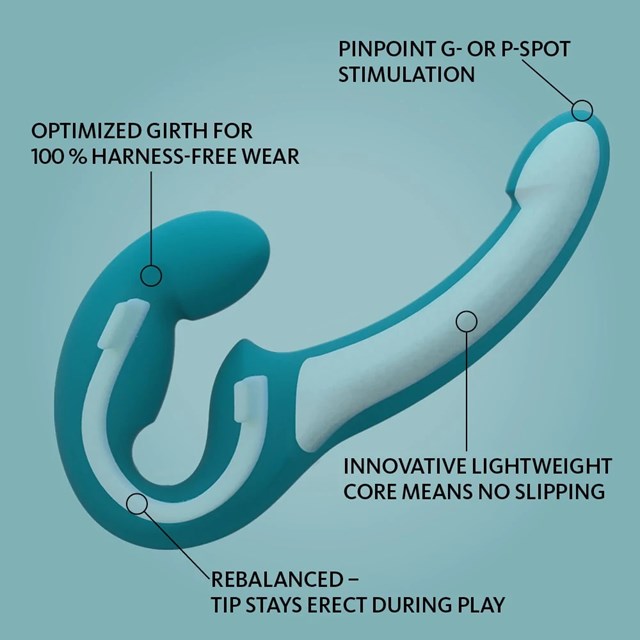 SHARE LITE - Double dildo - Deep Sea Blue