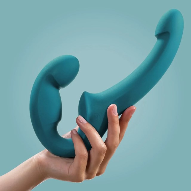 SHARE LITE - Double dildo - Deep Sea Blue