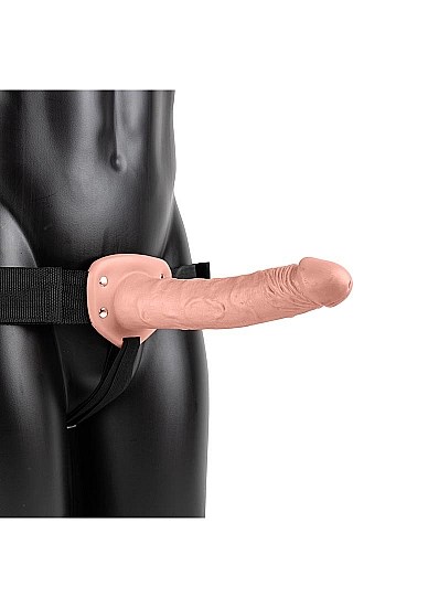 Hollow Strap-on without Balls 24,5 cm - white