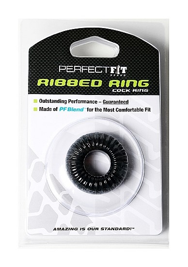 Ribbed Ring - Svart
