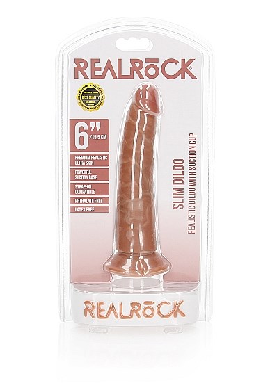 Slim Realistic Dildo with Suction Cup 15,5 cm