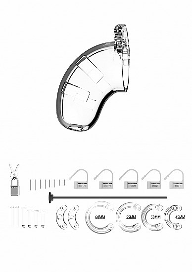 Model 15 Chastity Cage with Urethral Dialator - 9 cm