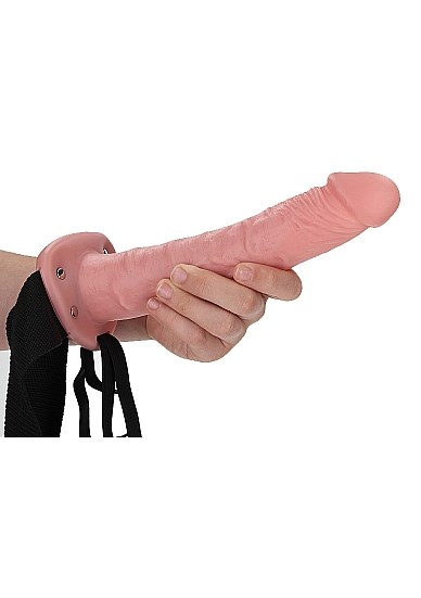 Hollow Strap-on without Balls 24,5 cm - white