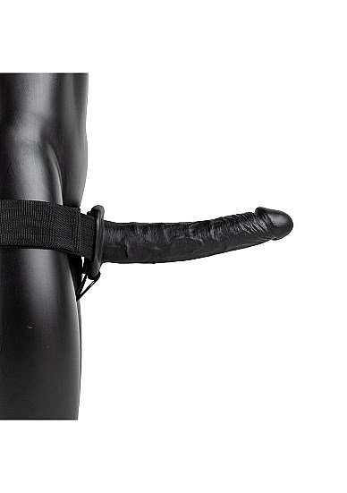 Hollow Strap-on without Balls 24,5 cm - black