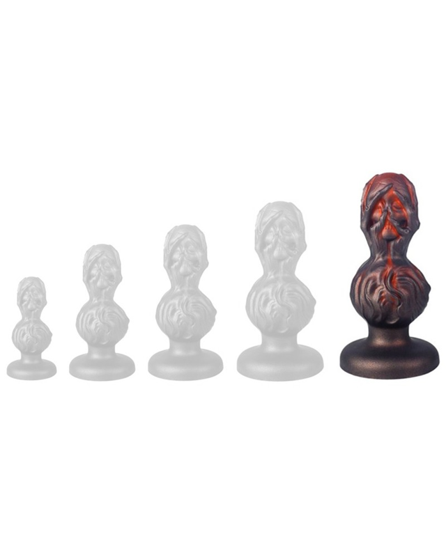 Skullis XL Plug Red/Black 20,5 cm