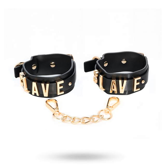 Slave Handcuff With Golden Chain