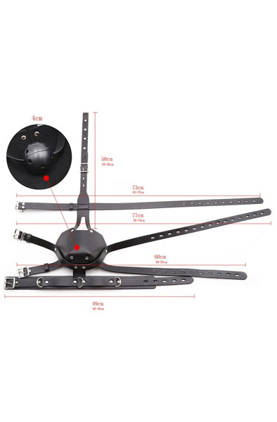 SM Harness Head Muzzle Black