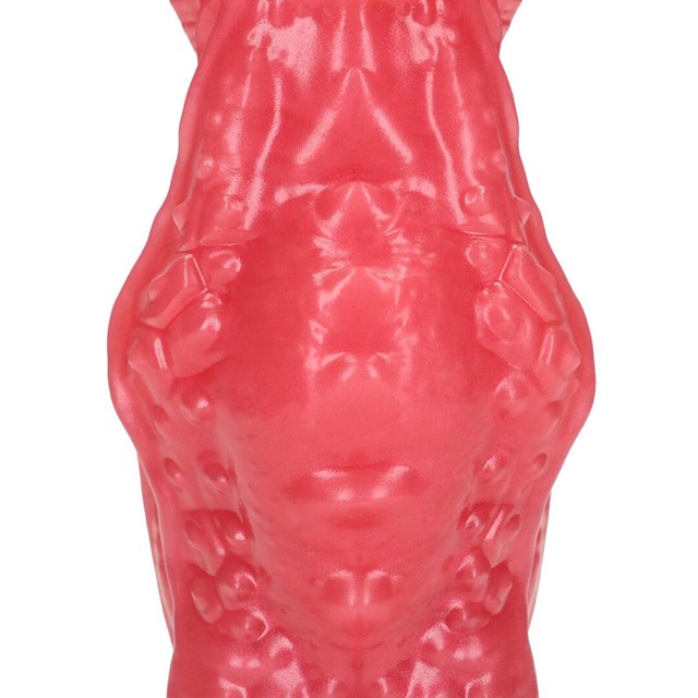 Space Night Fiend Silicone Dildo - Red/White