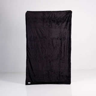 Splash Blanket Furlush Black On Black Large