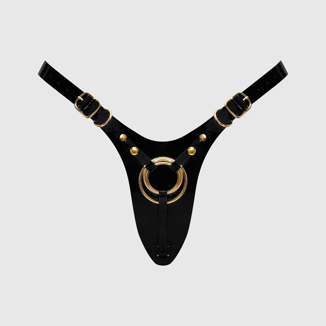 Leatherette Harness Fabulous Black Glossy