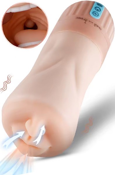 Sucking & Vibrating Mouth Masturbator