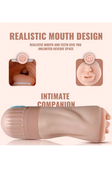 Sucking & Vibrating Mouth Masturbator