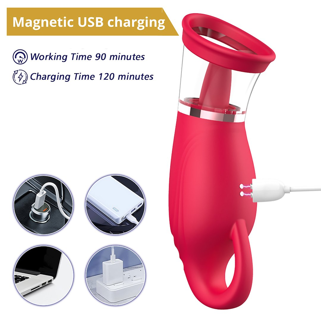 Suction Vibrator With 360° Tongue Stimulation