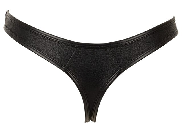 Mens Tight-fitting Thong Black