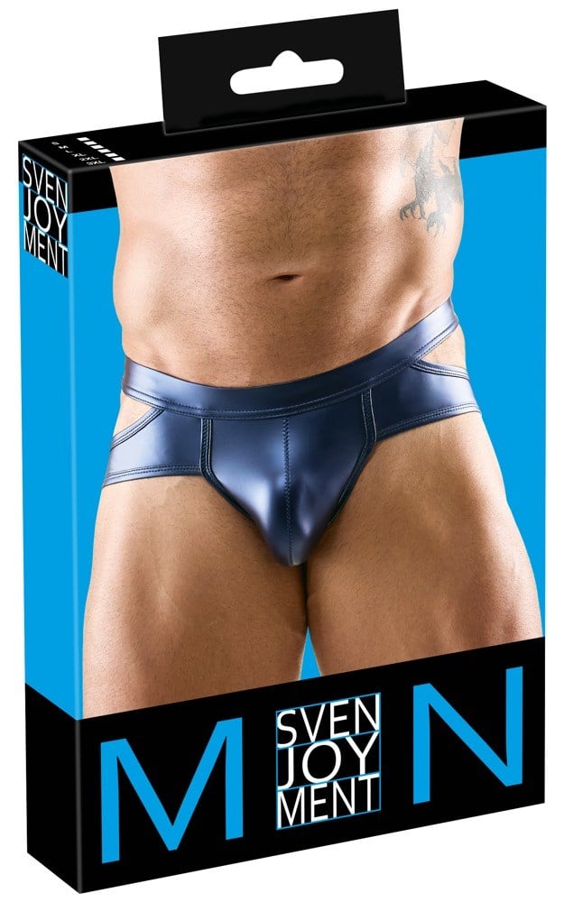 Metallic Matte look Briefs Blue