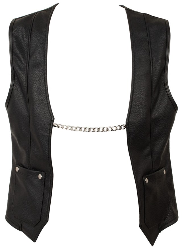 Open Vest Black