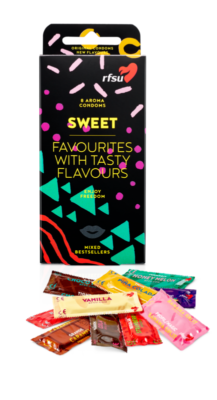 Sweet - Smakstilsatte Kondomer 8-pack