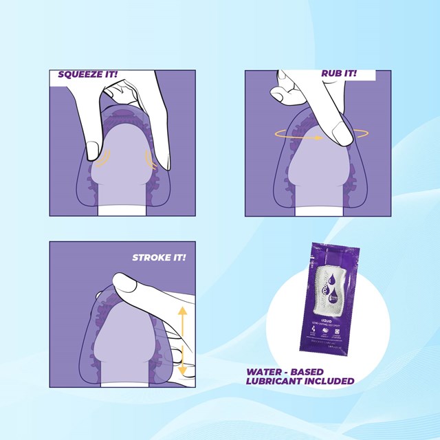 The Fedora 4in1 Glans Stroker Set Blue