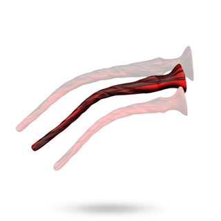 Torthy Dildo Black/red 50 Cm