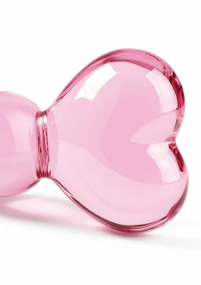 Glass Worxx Crystal Heart Anal Dildo