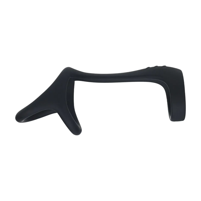 Tri O Silicone Shaft Cock and Ball Ring - Black