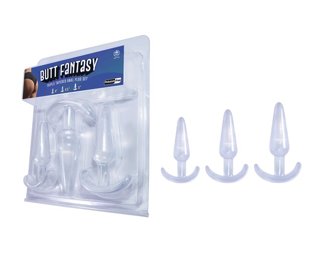 Triple Tapered Plug Set - Clear