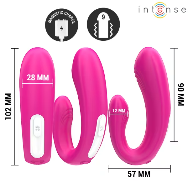 U-shaped Stimulator & Vibrator With Remote Control
