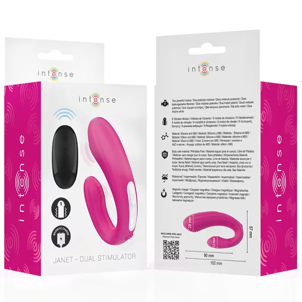 U-shaped Stimulator & Vibrator With Remote Control