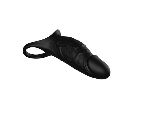 Vibrating Cock Sleeve Black