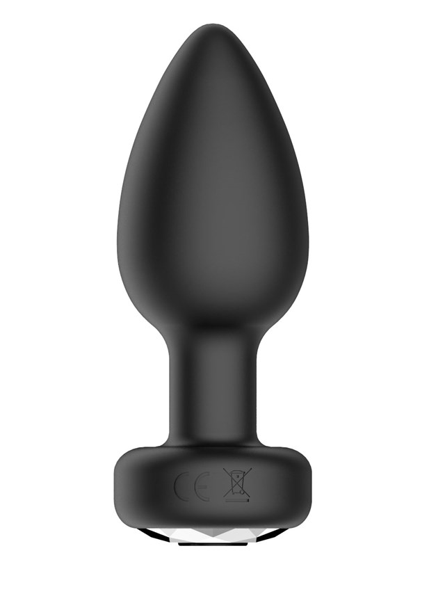 Vibrating Plug with Stone and Remote Controller