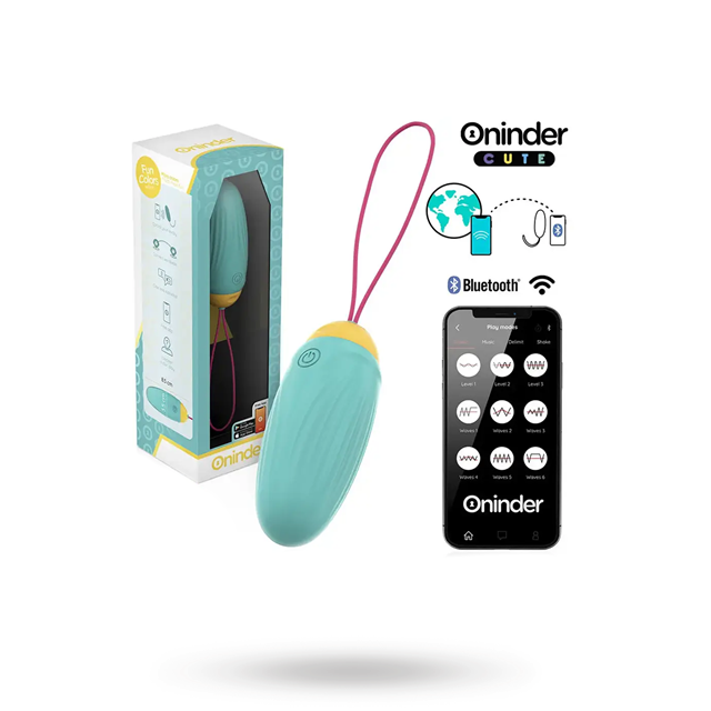 Vibro-Rotating Silicone Gem Egg With App