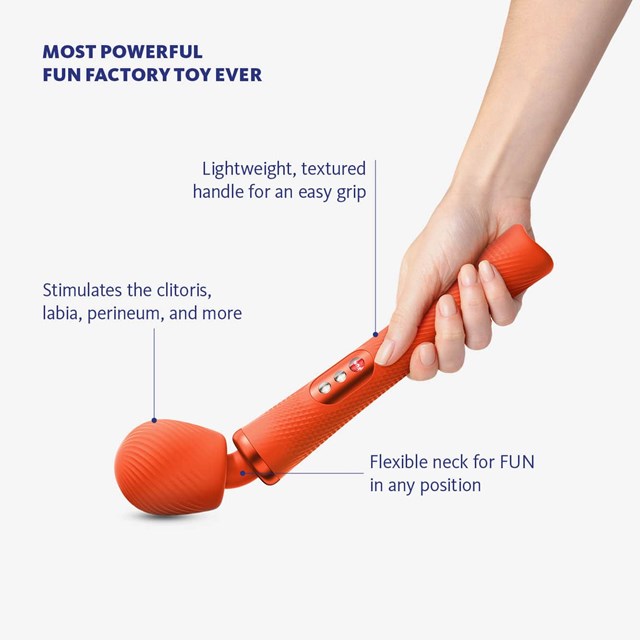 VIM VIBRATING WAND - SUNRISE ORANGE